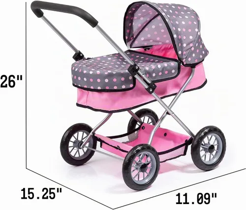 Vista 3 de Bayer Smarty Modern - Juego de cochecito y cochecito para muñecas de 18