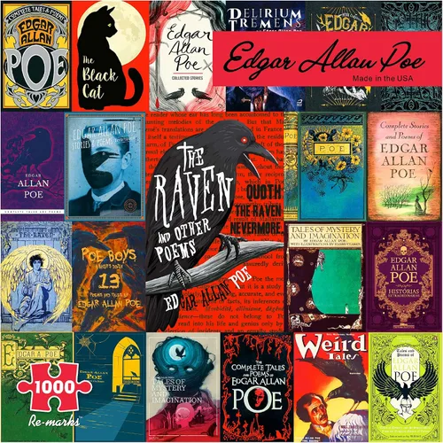 Vista 9 de Re-Marks Feline Tales - Rompecabezas de 1000 piezas para todas las edades, rompecabezas de libros de gatos, rompecabezas familiar