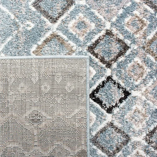 Vista 39 de SAFAVIEH Amsterdam Collection Alfombra Decorativa - 2.3 pies x 4 pies, Negro & Multi, Diseño Marroquí Bohemio, Sin Desprendimiento y Fácil Cuidado