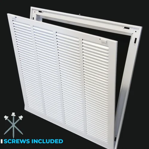 Vista 3 de HVAC Premium Rejilla de Filtro de Aire de Retorno de Acero con Apertura de Conducto de 8 x 6, para Filtro de 1 pulgada, Puerta Extraíble, Rejilla