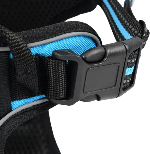 Vista 4 de Arnés para perro para perros grandes, chaleco reflectante con clip frontal sin estrangulamiento, transpirable para perros pequeños, medianos
