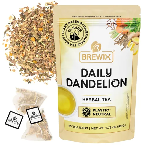 Vista 16 de BREWIX, Bedtime Blossom - Té suelto de hierbas (más de 50 tazas) sin cafeína y totalmente natural Mezcla relajante floral nocturna Rooibos