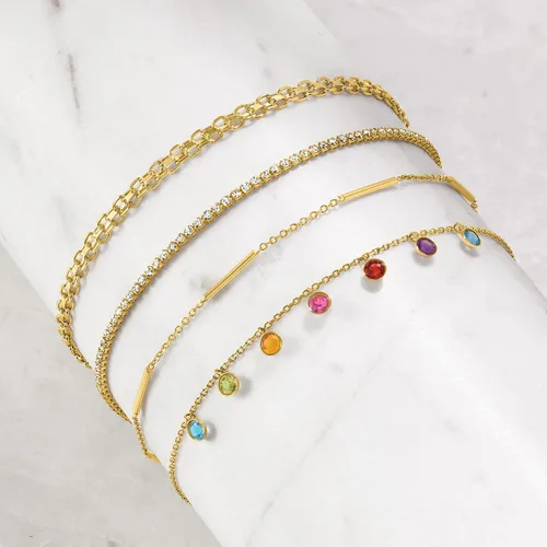 Vista 4 de RS Pure by Ross-Simons Italian 14kt Yellow Gold Bismark-Link Bracelet