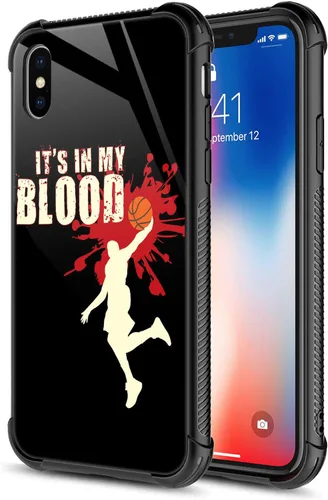 Vista 44 de CARLOCA Funda compatible con iPhone Xs, diseño gráfico a prueba de golpes, antiarañazos, protección contra caídas para iPhone X/XS Familia de jirafa