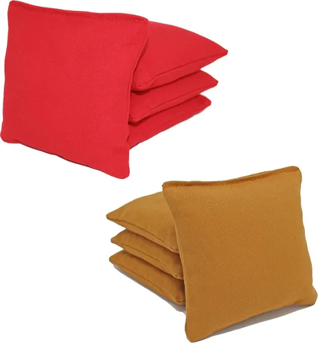 Vista 29 de Bolsas de cornhole con regulación ACA de Donkey Sports (personalizable) Juego de 8. Relleno de maíz.