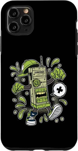 Vista 13 de Diseño de WalkieTalkie de dibujos animados para iPhone 16 para niños en estuche de estilo cómico