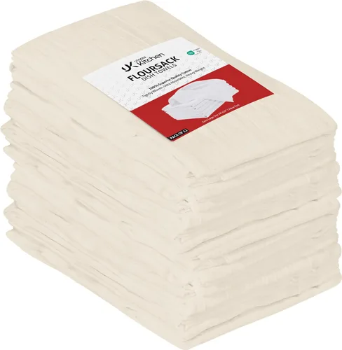 Vista 11 de Utopia Kitchen Paquete de 6 toallas blancas de 28 x 28 pulgadas, 100% algodón para limpiar y secar, paños de cocina altamente absorbentes Blanco