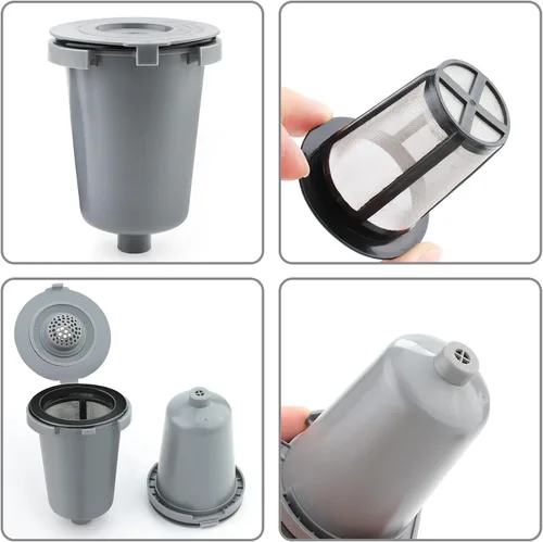 Vista 6 de Vaso de filtro reutilizable para Cuisinart, gris (paquete de 1)
