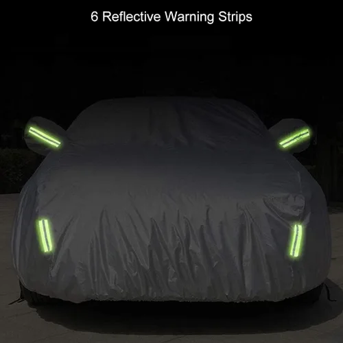 Vista 8 de Funda impermeable para automóvil compatible con Mercedes-Benz GLA 250 Base 4MATIC 2017-2022, protección para todo tipo de clima, con tiras Negro