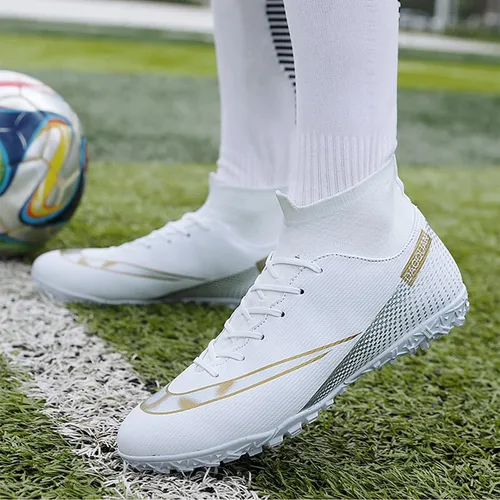 Vista 4 de HaloTeam Zapatos de fútbol para hombre botas de fútbol profesionales de alta calidad transpirables para interiores y exteriores TFAG
