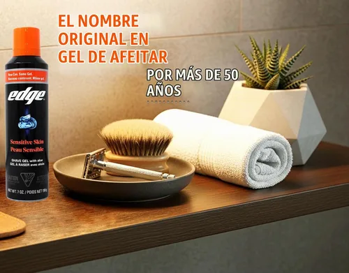 Vista 7 de Edge Gel de afeitado para hombres pieles sensibles, 7 onzas (paquete de 6) Edge