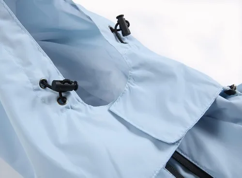 Vista 4 de GIISAM Chaqueta impermeable para mujer, ligera, resistente al viento, cremallera completa, para otoño, rompevientos con capucha, Marrón