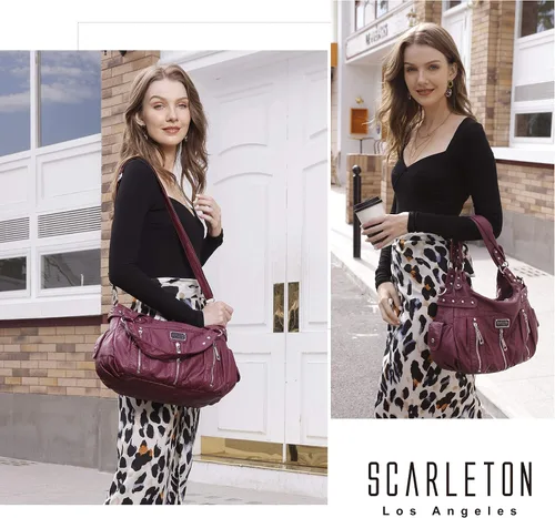 Vista 2 de Scarleton Bolso de mano para mujer, monederos para mujer, bolsos de hombro para mujer, H1292