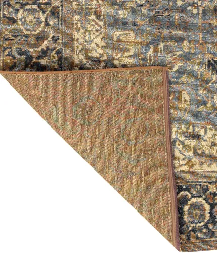 Vista 7 de Unique Loom Outdoor Traditional Collection - Alfombra de área - Nosara (4 pies 1 pulgada x 6 pies 1 pulgada, rectangular, azul/azul claro)