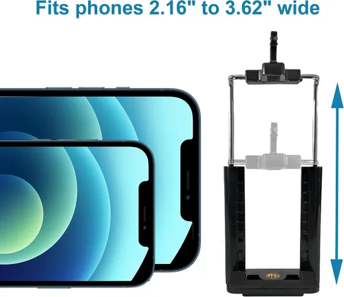 Vista 5 de DaVoice Soporte para teléfono celular para parabrisas de automóvil, compatible con iPhone X XS Max XR 8 Plus 7 Plus 6S Plus 6 Plus SE Samsung Galaxy