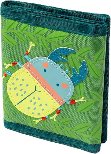 Vista 17 de Stephen Joseph, Billetera unisex para niños y niñas con diseños de apliques, cartera serigrafiada con bolsillo para monedas con cremallera, avión