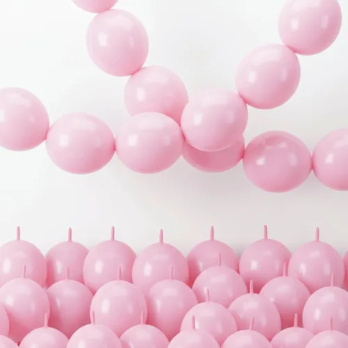 Vista 28 de Globos de Enlace Azul Claro, 60 Piezas de 6 Pulgadas Globos Pequeños de Enlace Rápido Azul Bebé para Hacer Pared de Globos, Arco de Corazón, Globos