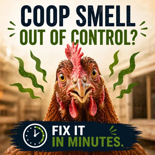 Vista 5 de Healthy Ponds Dr. Connie's Odor Lok Coop Desodorizador Reduce naturalmente los olores de Coop Control de olores para gallineros de patio trasero