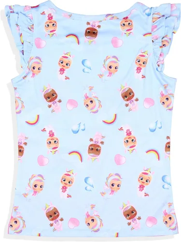 Vista 3 de INTIMO Cry Babies Magic Tears - Conjunto de pijama para niñas pequeñas, camisa y pantalones cortos