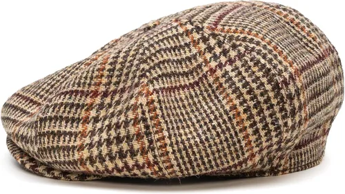 Vista 9 de Sterkowski Peaky Gorra 100% Harris Tweed Newsboy para hombres y mujeres Caliente clásico elegante sombrero de 8 paneles Cuadros marrón/azul