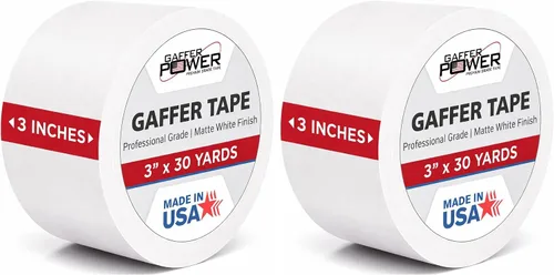 Vista 16 de Gaffer Power cinta de tela profesional, con calidad premium. Hecha en Estados Unidos. Cinta de tela resistente. No reflexiva. Multipropósito. Mejor