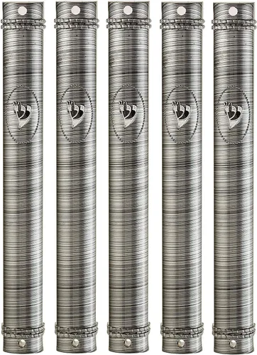 Vista 7 de SUPER STAM MEZUZAH CASE Holder (shidell) - Espinillera plateada semirunda de plástico semircular de goma impermeable corcho lote de 5