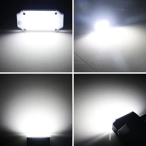 Vista 3 de Luz estroboscópica de Halloween, 36 luces LED estroboscópicas blancas superbrillantes, activadas por sonido y control de velocidad de flash, mini