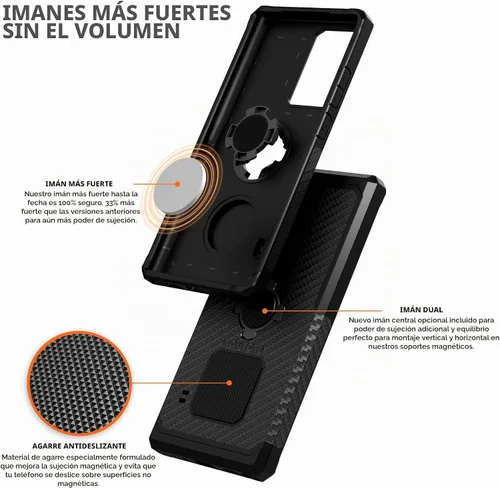 Vista 4 de Rokform - Funda para Galaxy Note 20 Ultra, funda magnética con bloqueo giratorio de cuatro pestañas, resistente de grado militar, funda protectora