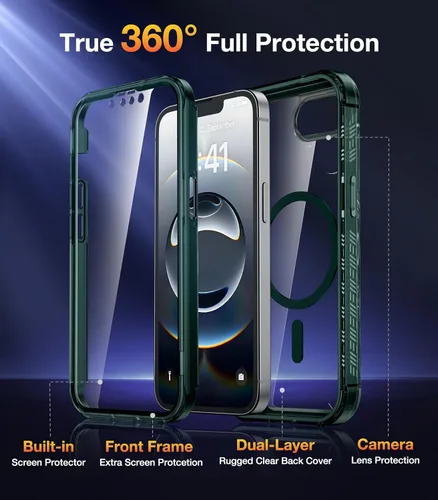 Vista 260 de DIACLARA - Funda transparente compatible con iPhone XR 6.1 pulgadas 2018