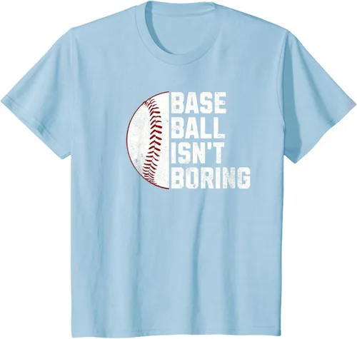 Vista 13 de Camiseta Baseball Isn't Boring, Negro