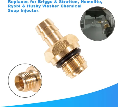 Vista 2 de Kit de reemplazo de inyector de jabón químico para lavadora a presión 2 uds. para 203640GS 190593GS 190635GS