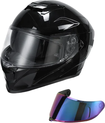 Vista 11 de TCMT Tamaño-M DOT Casco de motocicleta con mariposa, tapa abatible, cara completa, para la calle, para bicicleta de tierra, casco para adultos, ATV