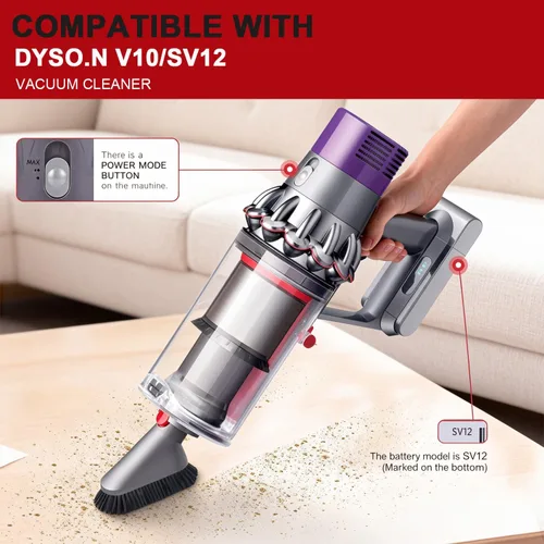 Vista 6 de Anillo de sellado fijo superior de cubo de polvo 2026, pieza de repuesto compatible con aspiradora Dyso.n Cyclone V10 SV12, cubo de polvo