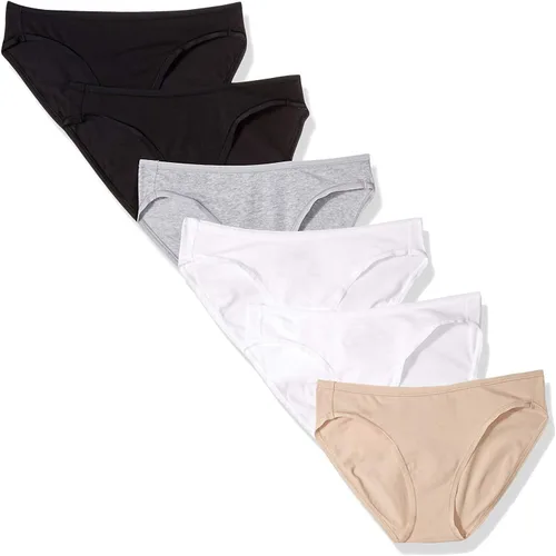 Vista 42 de Amazon Essentials Ropa interior de bikini de algodón y elastano para mujer (disponible en tallas grandes)