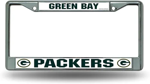Vista 20 de Rico Industries NFL Football Premium 12" x 6" Chrome Frame with Plastic Inserts - Car/Truck/SUV Automobile Accessory
