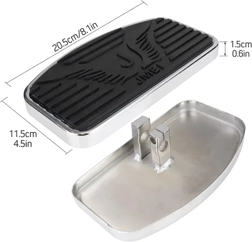 Vista 2 de Estribos para moto, para pasajero delantero/trasero, compatibles con Honda Magna VF250/VT250/VF750 Yamaha V-STAR DragStar XVS 650 / Virago