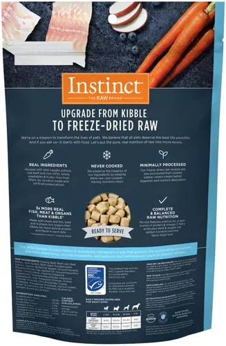 Vista 2 de Instinct Raw Meals Alimento para perros Pollock liofilizado, bolsa de 9 onzas
