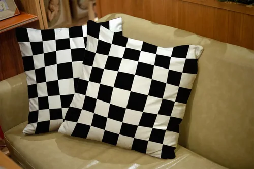 Vista 3 de Fundas de almohada decorativas de 16 x 16 pulgadas, patrón blanco y negro de tablero de ajedrez para sofá, fundas de cojín de granja para decoración