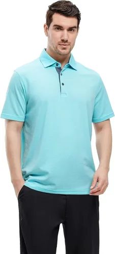 Vista 2 de VEBOON Men's Polo Shirts Long and Short Sleeve Cotton Blend Heather Moisture Wicking Casual Collared Shirts