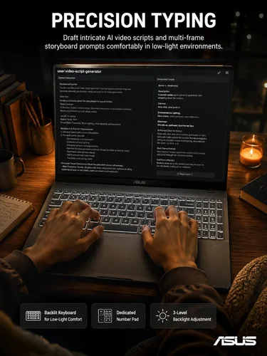 Vista 7 de ASUS Vivobook - Laptop táctil de 16 pulgadas AMD Ryzen AI 9 465 32GB DDR5