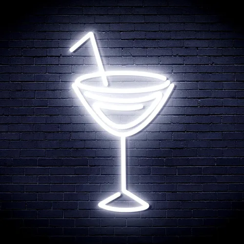 Vista 17 de AdvPro Seco Martini Flex Silicona LED Neon Sign - Azul - st16s32-fnu0207-b