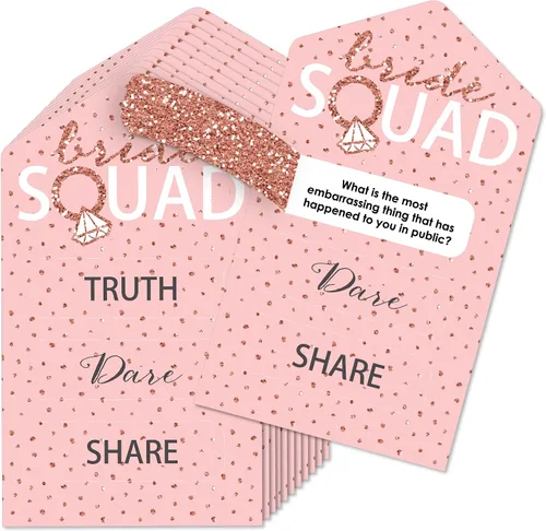 Vista 10 de Big Dot of Happiness On Cloud 9 - Juego de 12 tarjetas de encurtidos para despedida de soltera o despedida de soltera – Truth, Dare, Share Pull Tabs