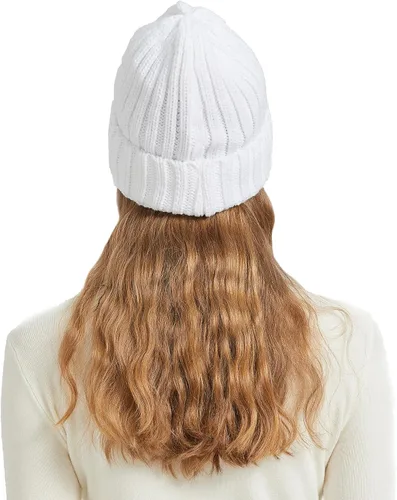 Vista 7 de NPQQUAN Gorro de punto de invierno cálido para mujer y hombre