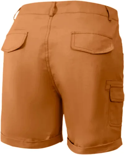 Vista 5 de High Rise Workout Shorts for Women Loose Fit High Waist Sports Womens Cargo Shorts Casual Trousers Active Shorts Khaki