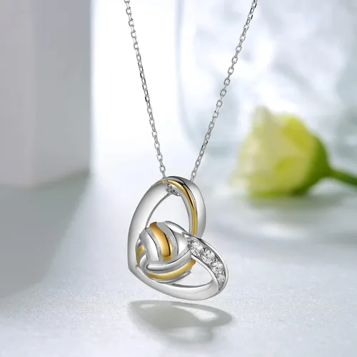 Vista 2 de CVRAVO Collar de voleibolraqueta de tenissoftbol de plata de ley 925 para mujer, joyería deportiva, regalos para hija, niñas, fanáticos