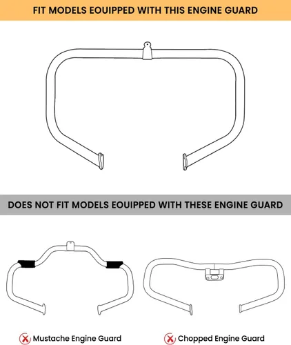 Vista 7 de XFMT Motorcycles Carenadura inferior ventilada en negro vívido para piernas con caja de altavoces y rejillas para Harley Touring enfriada por aire