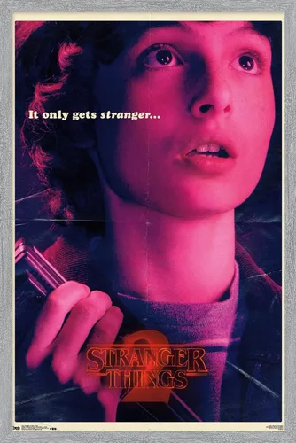 Vista 15 de Netflix Stranger Things: Temporada 2 - Póster de pared de Mike, 22.4 x 14.7 pulgadas, versión con marco de madera de Barnwood