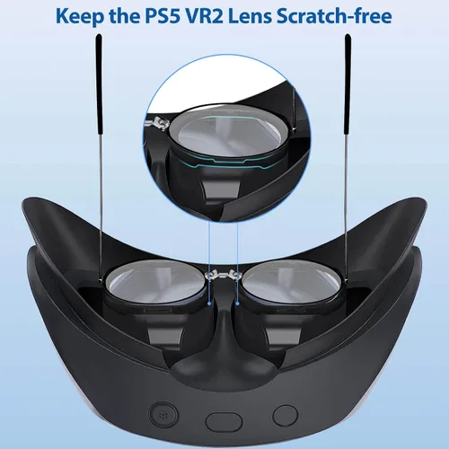Vista 3 de PECOOVR Lens Spacer Protector Glasses Anti-Scratch Rings for PSVR2 Prevent Myopia Glasses Scratching + Upgraded USB C Magnetic Adapter for