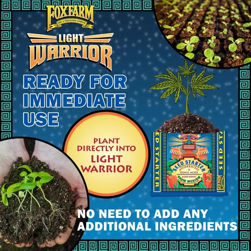 Vista 5 de FoxFarm Light Warrior Seed Starter - Medio de cultivo de semillas, 1 pie cúbico, beneficioso para la germinación de semillas y el desarrollo