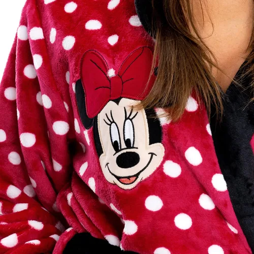 Vista 3 de Disney Bata de Minnie Mouse para mujer, Rojo